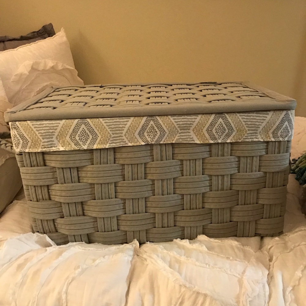 Woven Grey Basket - Picture 2 of 3